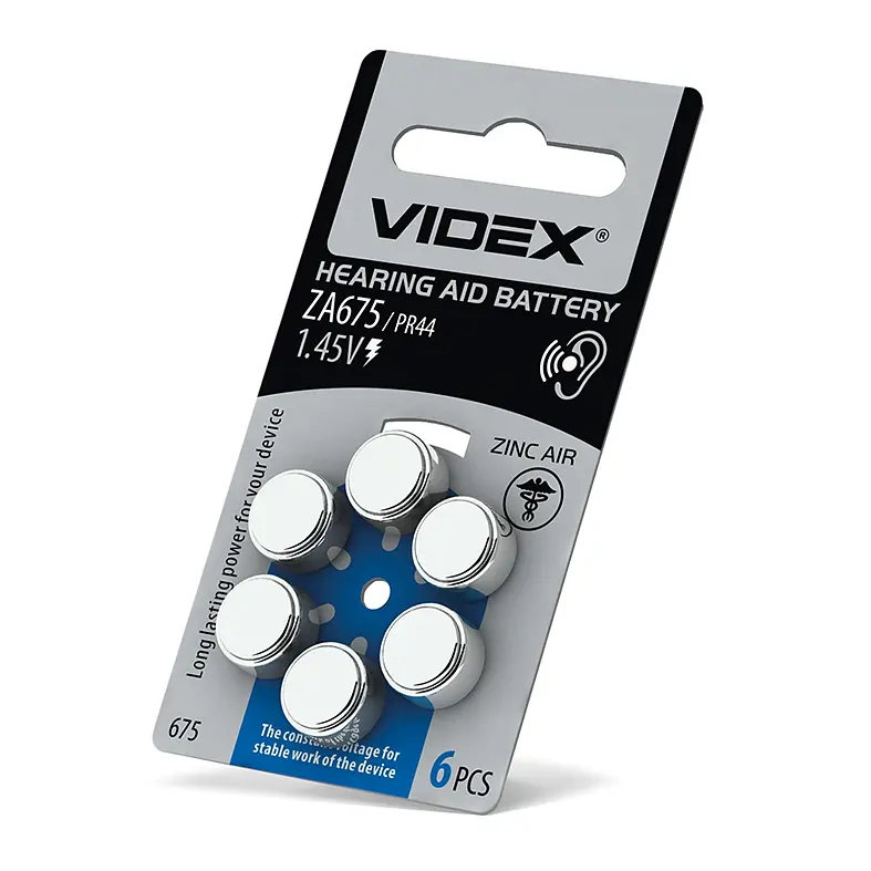 Батарейка повітряно цинкова Videx ZA675 (PR44) BLISTER 6 VIDEX (24219-000) - фото 2