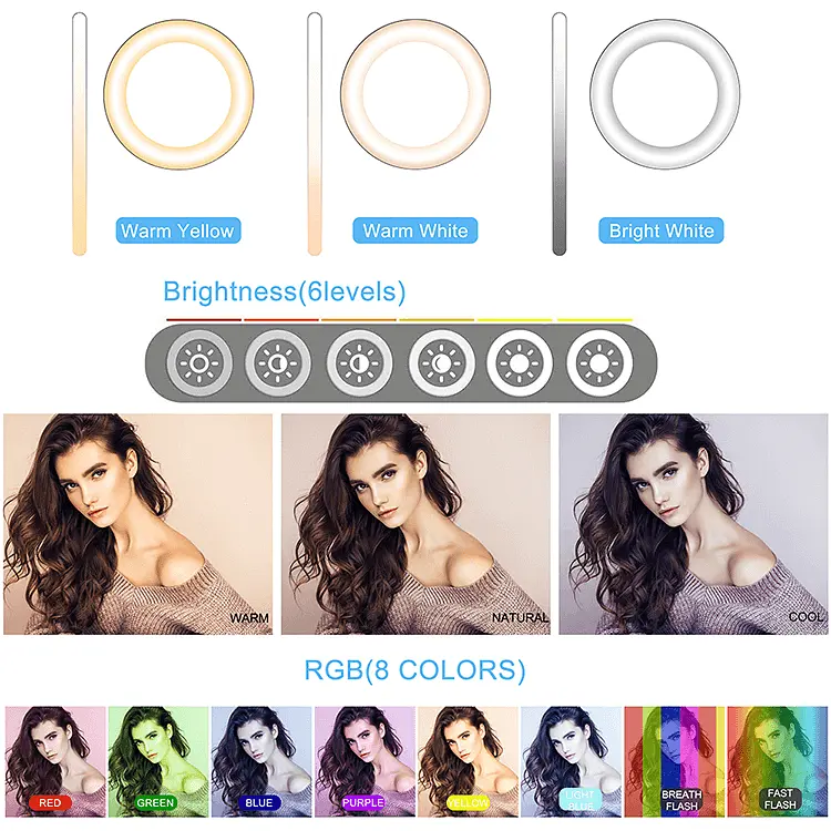 Тримач GRAND з кільцевим освітленням і Bluetooth 6" RGB100 (Kit1) 45 cm Stand - фото 5