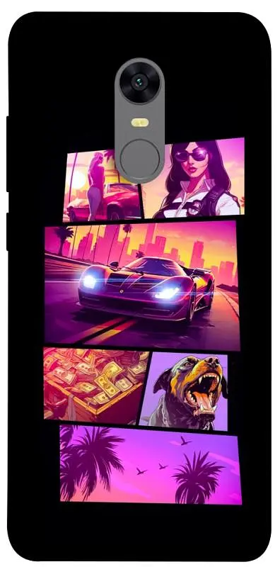 TPU чохол Demsky GTA vibes для Xiaomi Redmi 5 Plus / Redmi Note 5 (Single Camera)