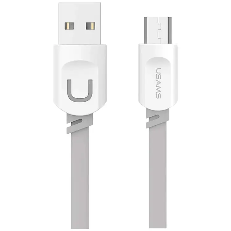 Кабель Usams US-SJ020 MicroUsb cable 1m Grey