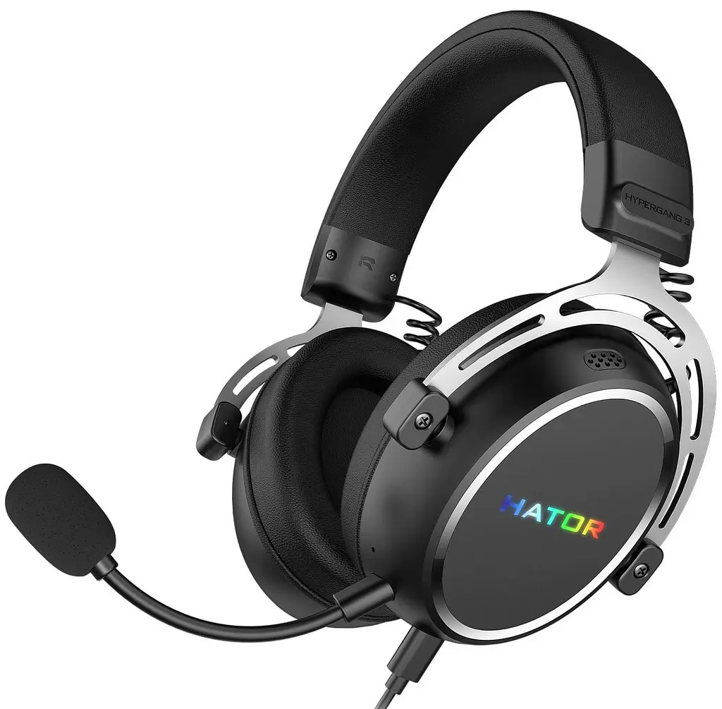 Ігрова гарнітура HATOR Hypergang 3 Hi-Res USB7.1 Black (ESH50) - фото 2