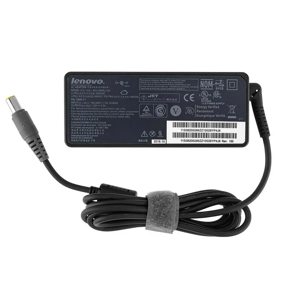 Блок живлення для ноутбука LENOVO 20V 4.5A 90W 7.9x5.5-PIN Чорний RECTANGULAR - фото 2