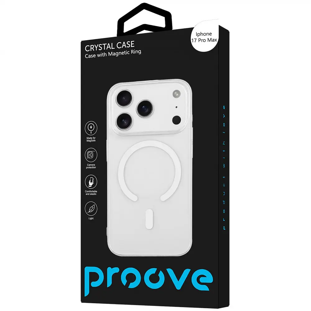 Чохол Proove Crystal Case with Magnetic Ring iPhone 17 Pro Max в асортименті - фото 2