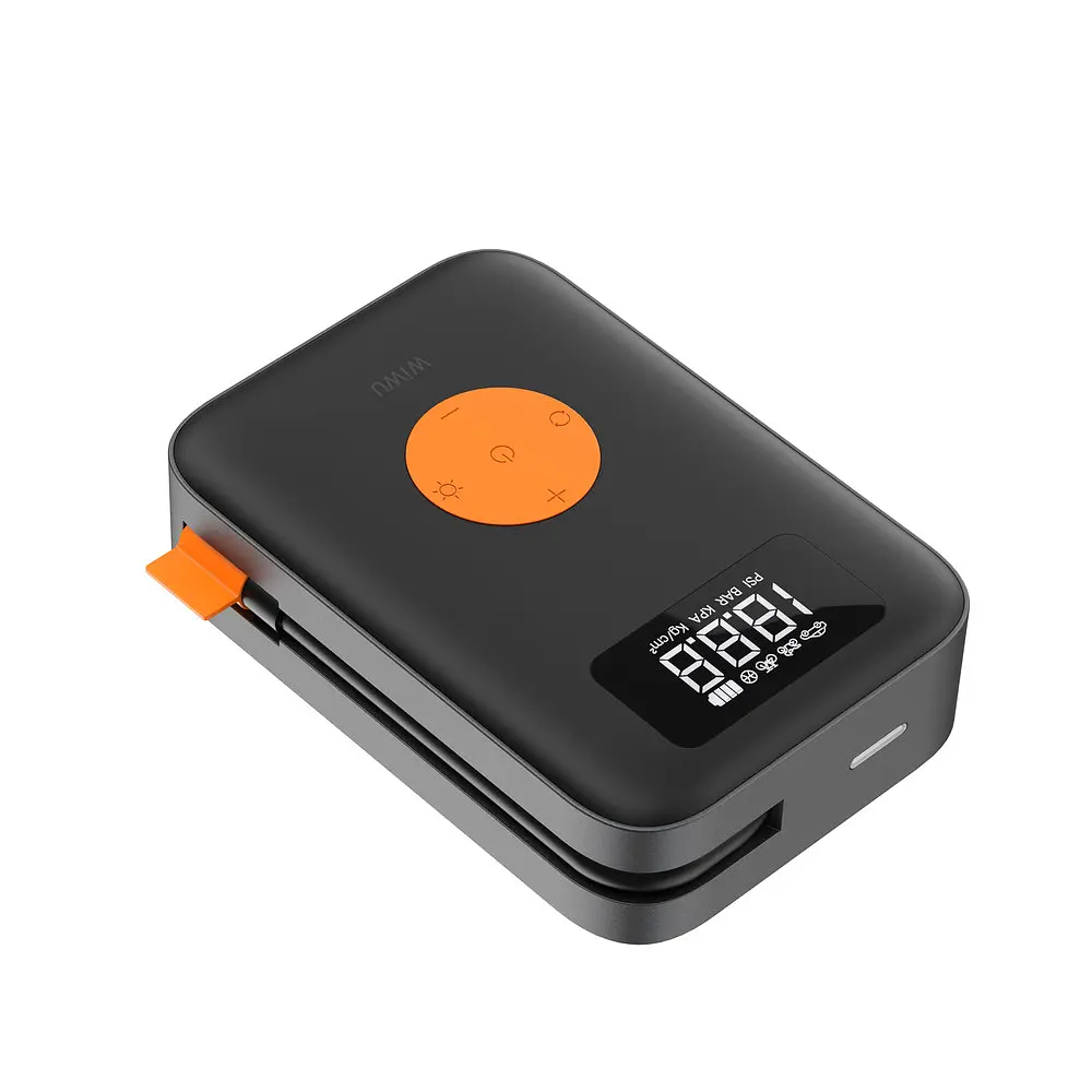 Автомобільний насос WIWU Portable Cordless Tire inflator Wi-Ai003 Чорний - фото 3