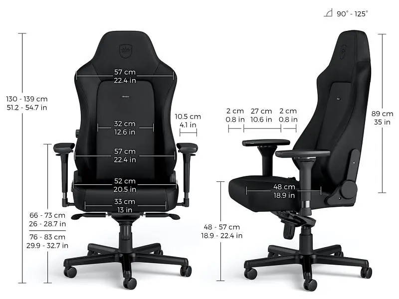 Крісло геймерське Noblechairs Hero Gaming Black Edition (NBL-HRO-PU-BED) - фото 10