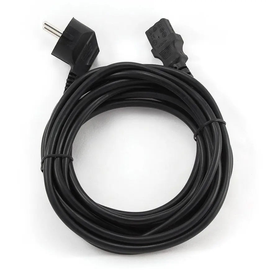 Кабель живлення Cablexpert PC186VDE Powercord C13 CEE7/7 Black 10m - фото 2