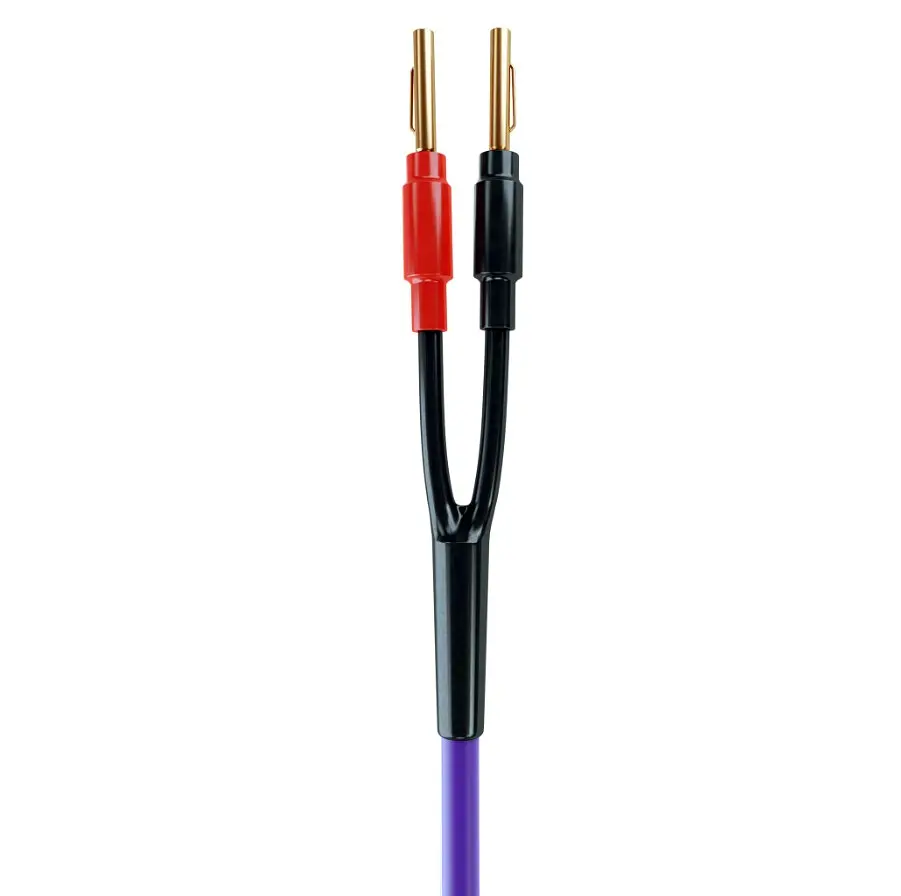 Акустичний кабель 1,5mm2 Banana plugs Melodika MDSC-1520 Purple Speaker cable 2m - фото 2
