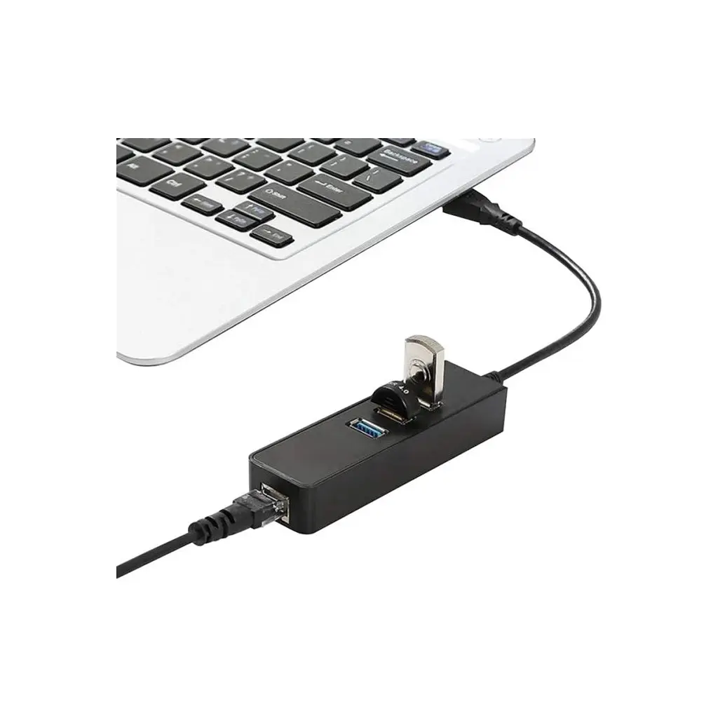 Концентратор Dynamode USB 3.0 Type-A - RJ45 Gigabit Lan, 3*USB 3.0 (USB3.0-Type-A-RJ45-HUB3) - фото 7