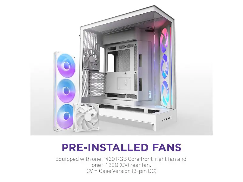Корпус NZXT H9 Flow RGB White (CM-H92FW-R1) - фото 4