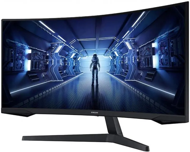 Монiтор Samsung 34" Odyssey G5 (LC34G55TWWIXUA) VA Black Curved - фото 2