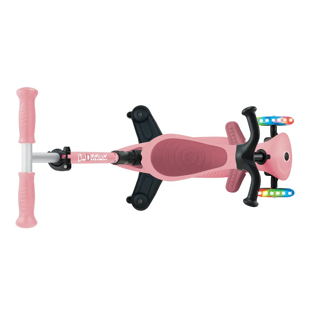 Самокат Globber Go Up Active Lights 360 колеса світяться до 20/50кг від 1 року пастельно-рожевий (749-310) - фото 7