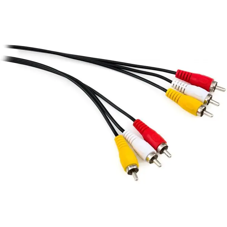 Кабель мультимедійний 3xRCA M to 3xRCA M 1.8m Vinga (VCP3RCA1.8)