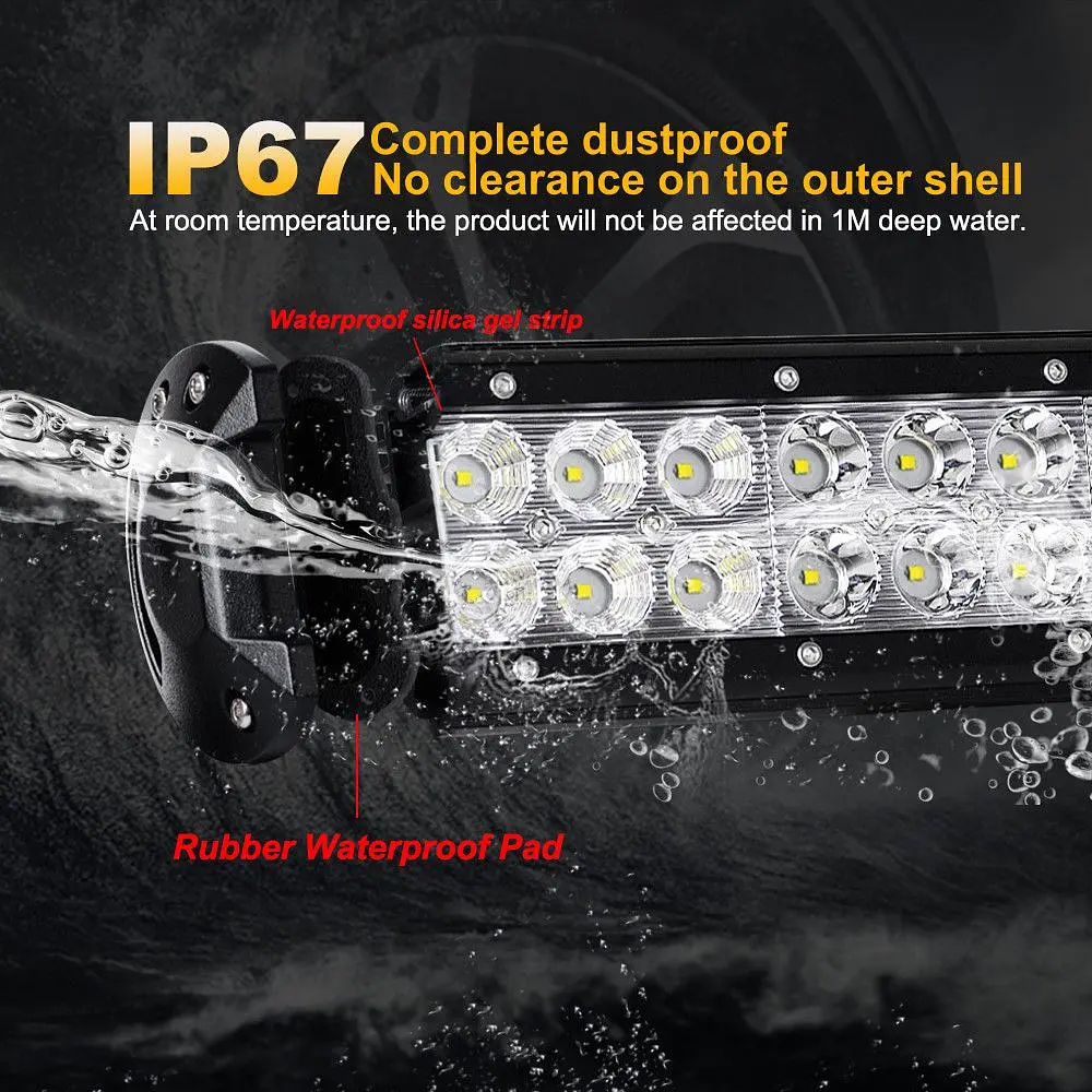 Світлодіодна Балка фара LED / 914x107x73 mm / 234W / 3W x 78 / 10-30V / Ближнє та Далеке світло - фото 6