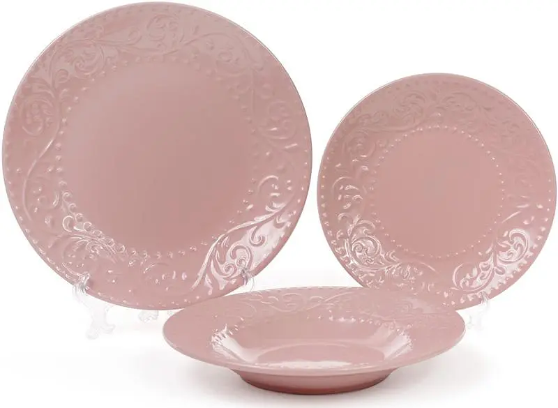 Набір 6 обідніх тарілок Leeds Ceramics, кам'яна кераміка BonaDi Ø27,5х3 см kuh0007033 - фото 2