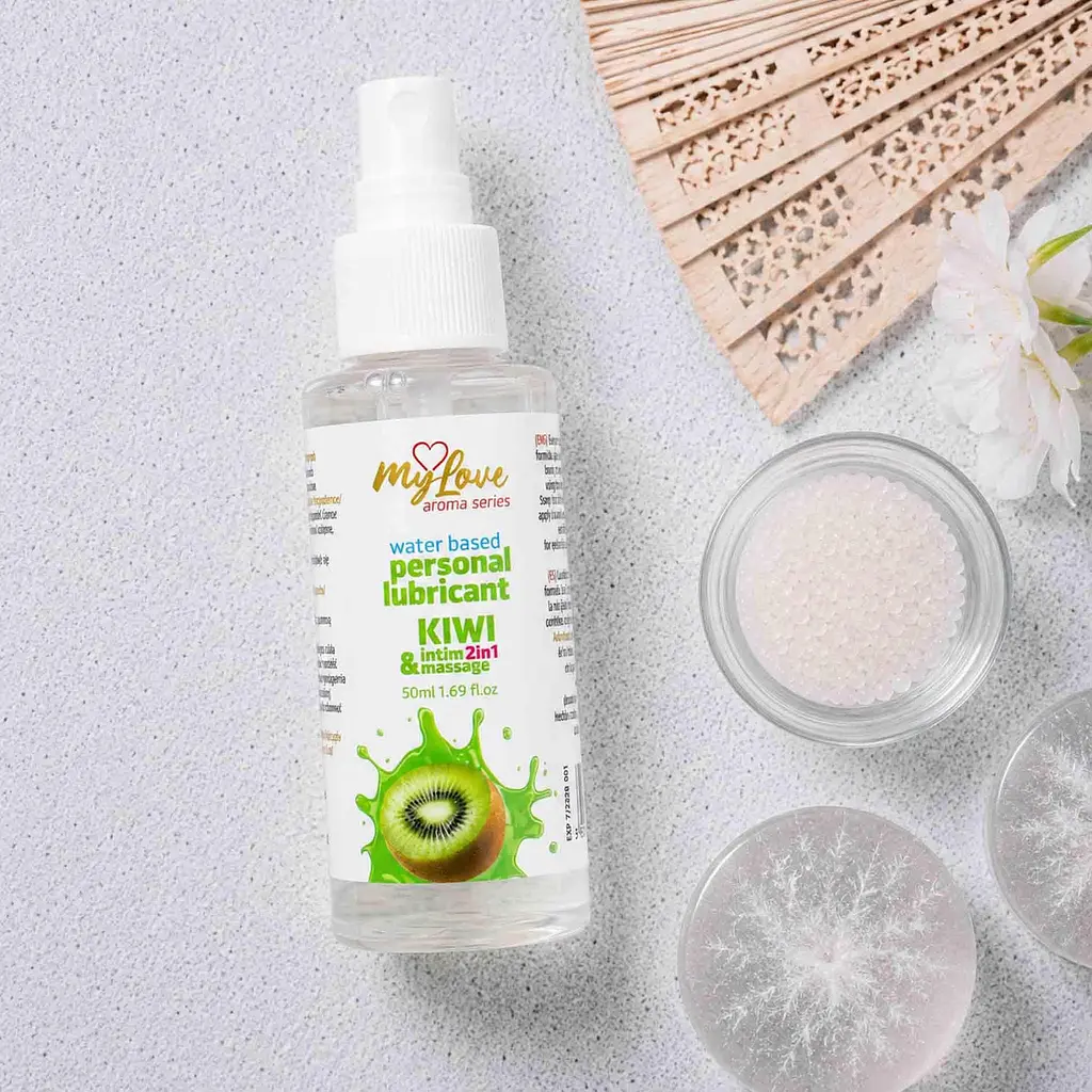 Лубрикант Boys Of Toys MyLove Aroma Series IntimMassage Kiwi 2в1 та масажний гель, 50 мл - фото 3