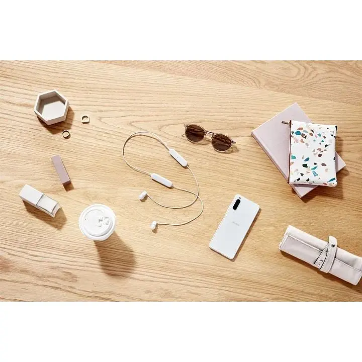 Наушники беспроводные Sony WI-C100 белые (WIC100W.CE7) - фото 5