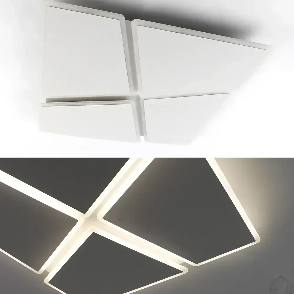 Керована світлодіодна люстра AERO 70W 4S-455x455x57-WHITE-220-IP20 ESLLSE - фото 4