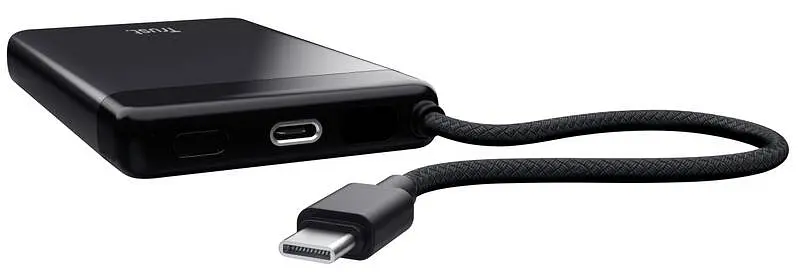 Trust Акумулятор портативний літій-іонний power bank Trust Fiera, 10000мА·рік, 2хUSB-C, 20W, PD/QC 3.0, чорний - фото 9