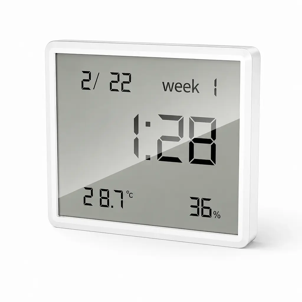 Цифровий годинник Veron WX42 з термометром та гігрометром, LCD-дисплеєм - фото 3