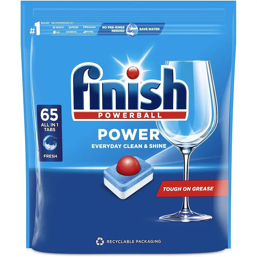 Таблетки для посудомийних машин Finish All in 1, 65 шт. (5900627066654/5908252011551)