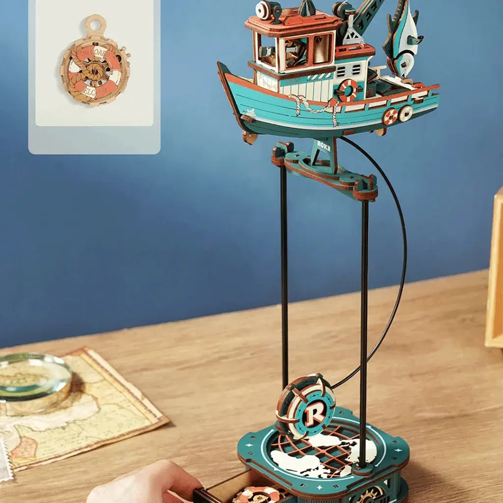 Конструктор Robotime Rokr 3D Lucky Trawler (MCD08) - фото 4