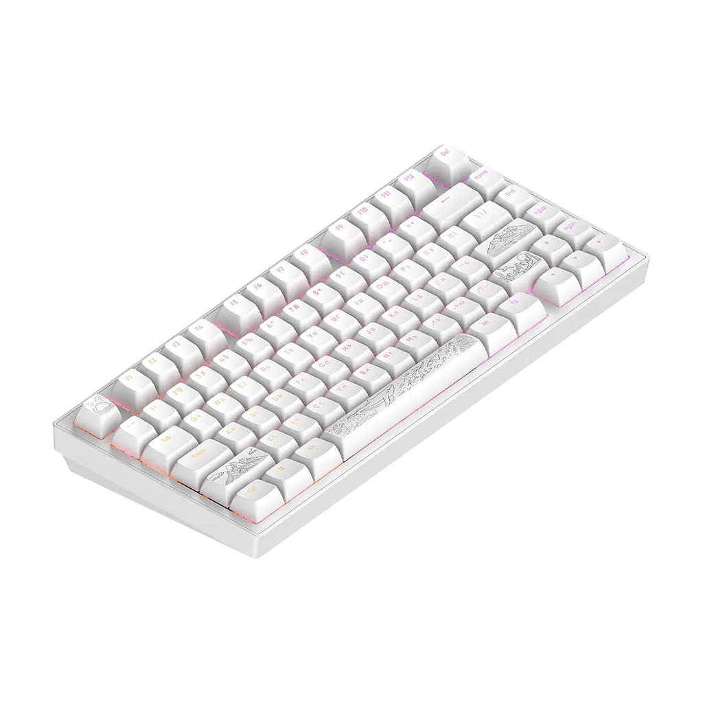 Клавіатура Dark Project ALU81 Terra Nostra PBT RGB Mech G3MS Moonstone White (DPKB_NOSTRA_81_ANSI_WHITE_UA) - фото 5