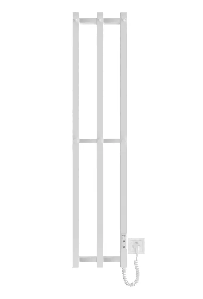 Рушникосушка електрична Slim, 1170х250х80мм, таймер-регулятор, сталь, білий матовий Hygge Family van0000870 - фото 2