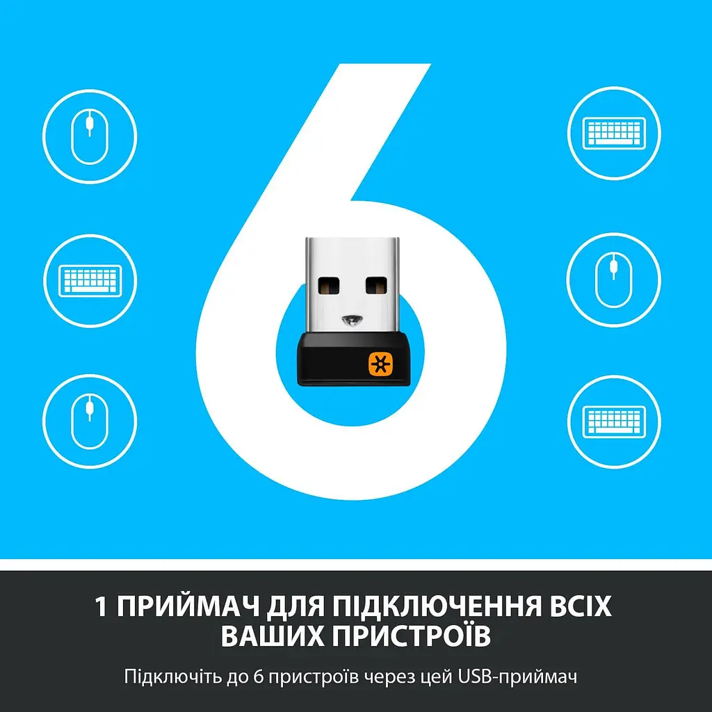 Бездротова миша Logitech M325s Wireless Dark Silver (910-006812) - фото 8