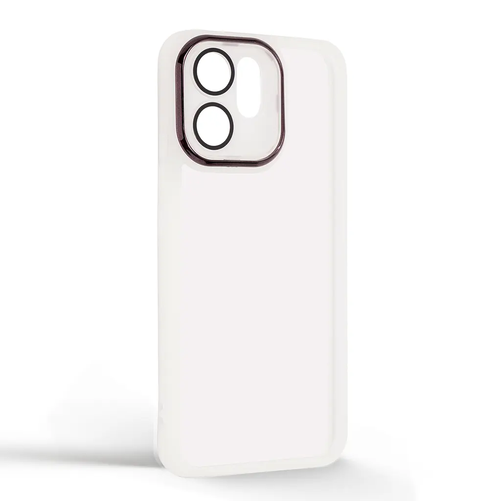 Защитный чехол для OPPO Reno14 F 5G/Reno14 FS 5G, Shade, белый, TPU+PC, матовый, защита всего корпуса, панель-накладка, противоударный, с большими бортами, амортизирует удары при падениях, ArmorStandart (ARM87430) - фото 2