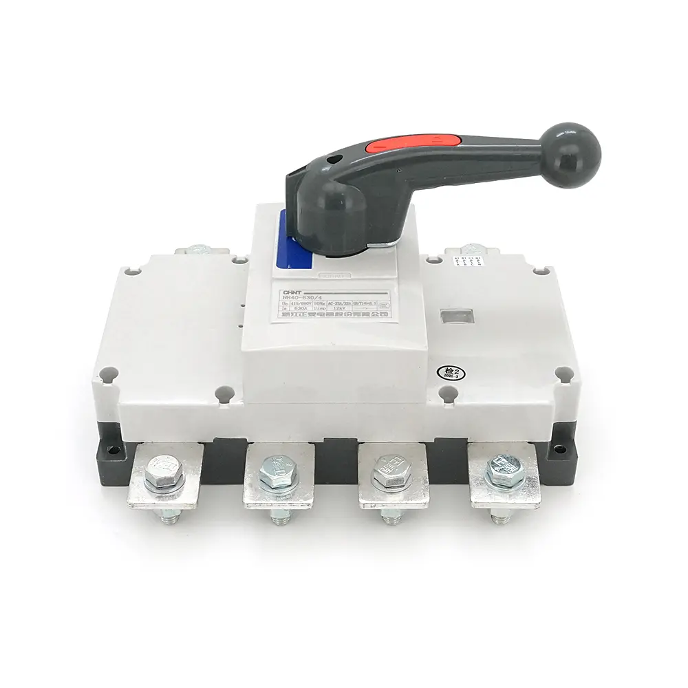 Ручний вимикач/роз'єднувач/рубильник CHINT NH40-630/4P, 380V, 400A, стандартна рукоятка - фото 3
