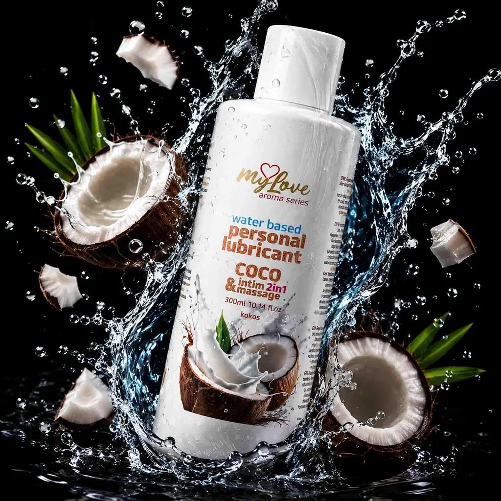 Лубрикант MyLove Aroma Series IntimMassage 2in1 Coco, 300 мл - фото 2