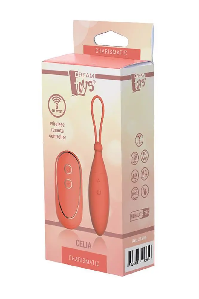 Виброяйцо Dreamtoys Charismatic Celia 10.3 см оранжевый - фото 8