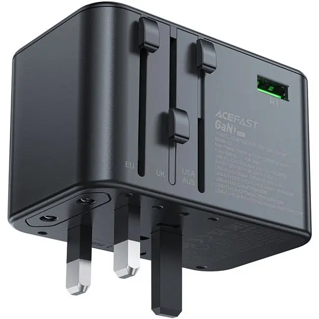 Зарядное устройство Acefast 5xUSB 75W (3xUSB-C + 2xUSB-A) Gan Z1 Fast Charger (6974316282495) - фото 5