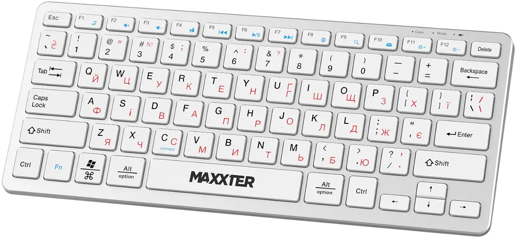 Клавиатура беспроводная Maxxter KBW-C01S-UA Silver - фото 3