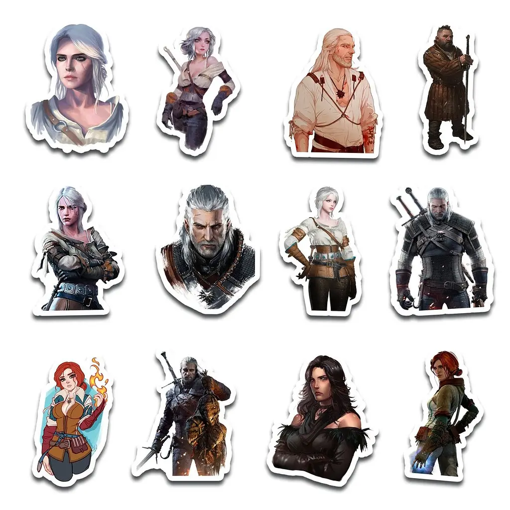 Стикерпак GeekLand The Witcher 45 штук (SP TW 01) - фото 5