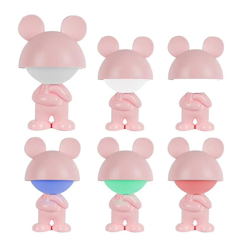 Світильник-нічник Kite LED з акумулятором Dreamy Mouse рожевий (K25-315-2-2) - фото 3