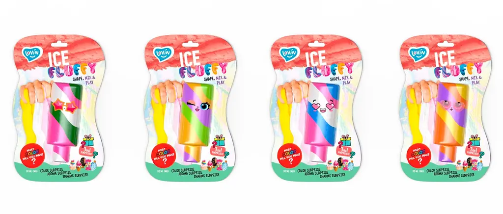 Лізун-антистрес TM Lovin Ice Fluffy Ескімо, 110 мл - фото 2