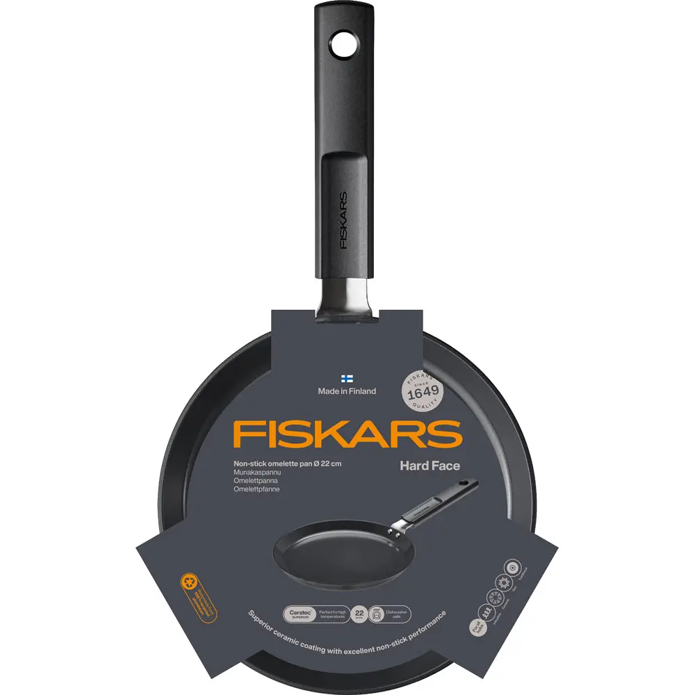 Сковорода для млинців Fiskars Hard Face 22 см (1075522) - фото 5