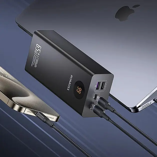 Аккумулятор внешний Romoss PEA27S Pro 65W 27000mAh power bank - фото 7