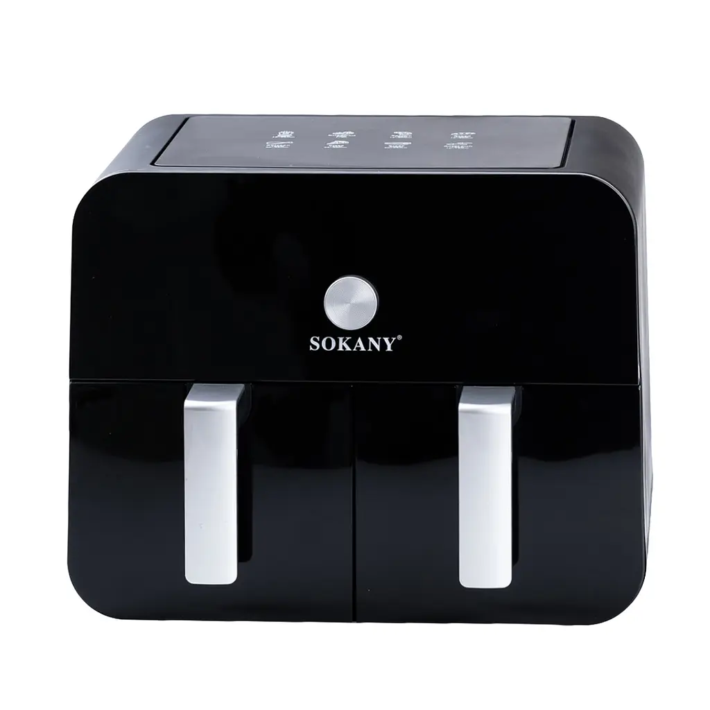 Аерогриль-фритюрниця Sokany SK10008 на 10 л сенсорно-механічна чорний (SK10008)