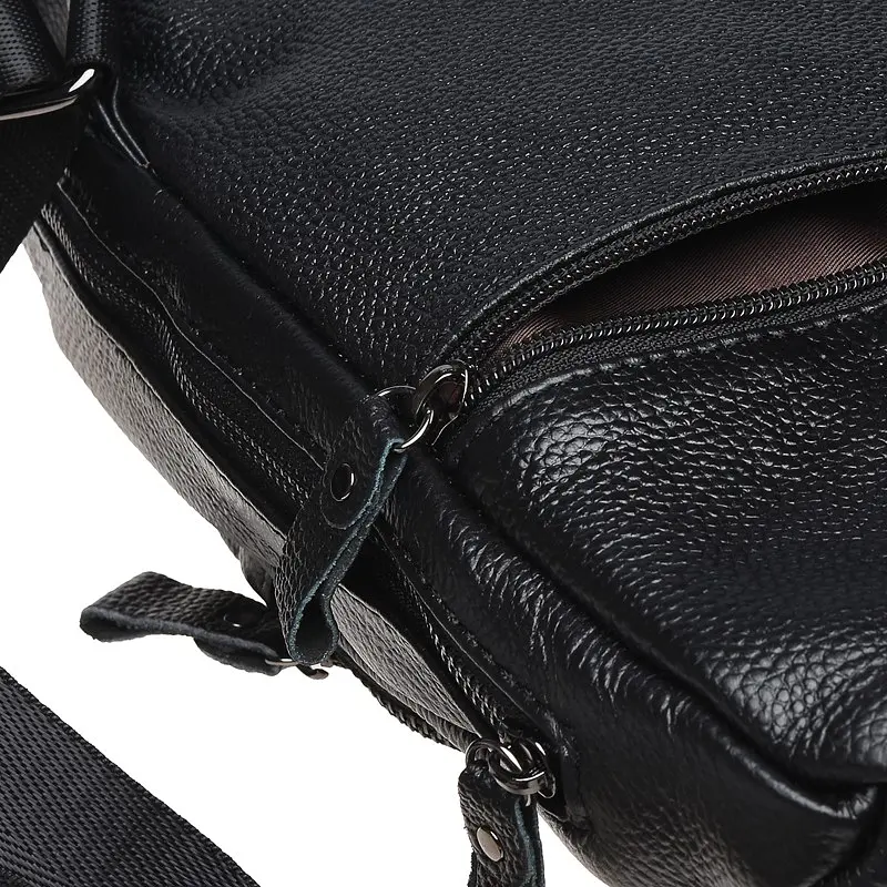 Чоловічий рюкзак Borsa Leather K1029 32x21x5 см Чорний (11003) - фото 5