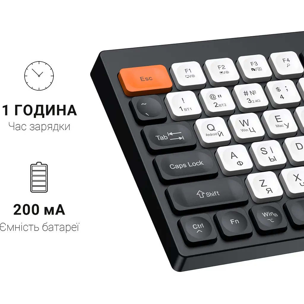 Клавіатура OfficePro бездротова (SK985BO) - фото 7