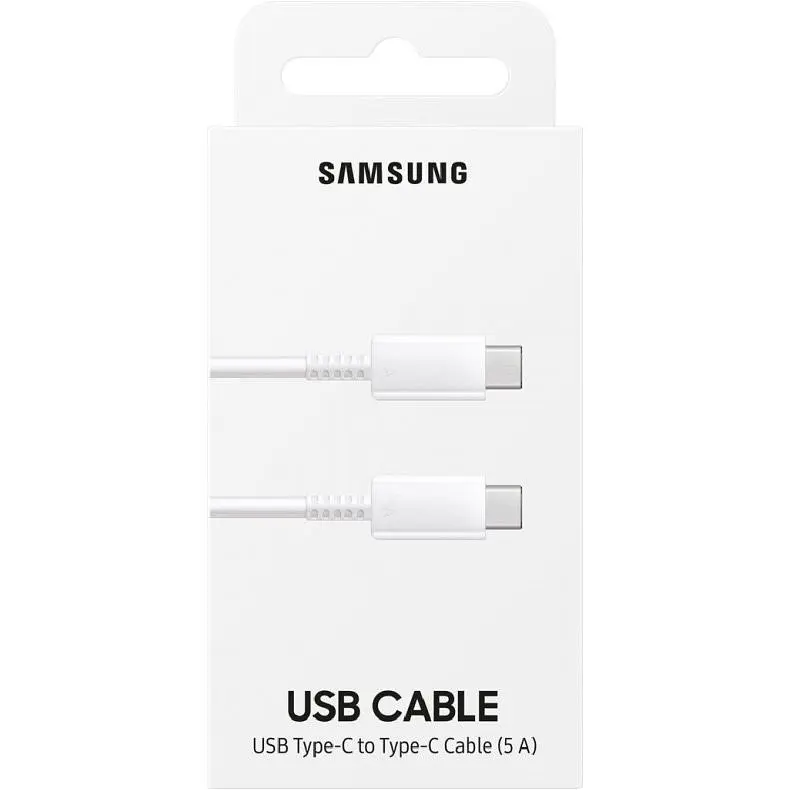 Кабель Samsung USB-C to USB-C 100W White (EP-DN975BWRGRU) [97783] - фото 4