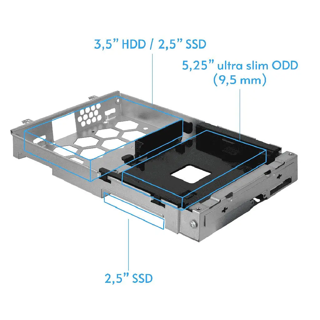 Корпус Chieftec UNI BE-10B-300 mATX , БЖ 300W, SLIM FF (BE-10B-300) - фото 2