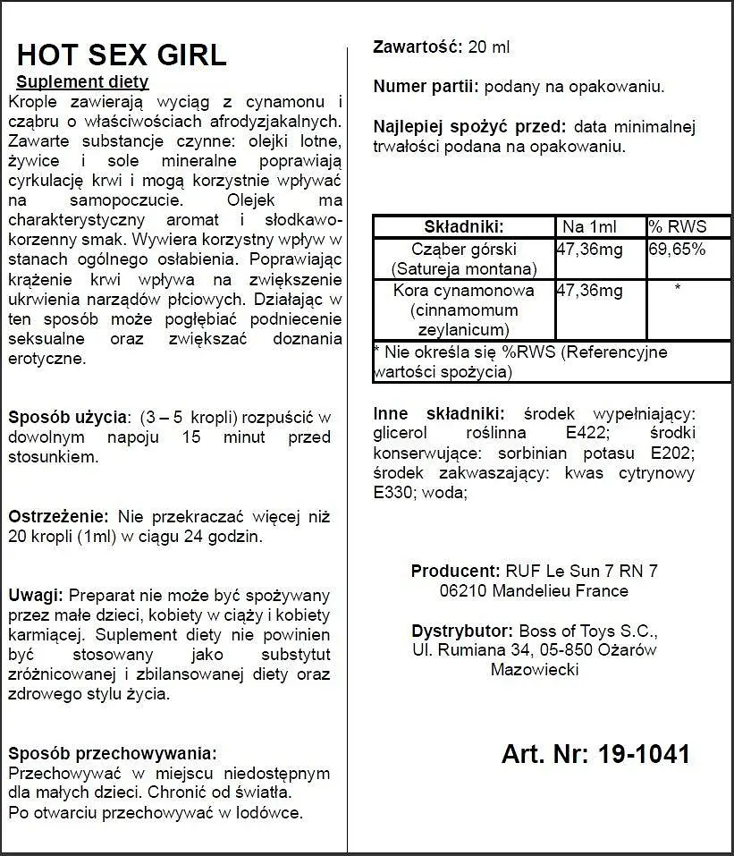 Краплі збуджувальні Hot Sex Girl 20 мл - фото 3