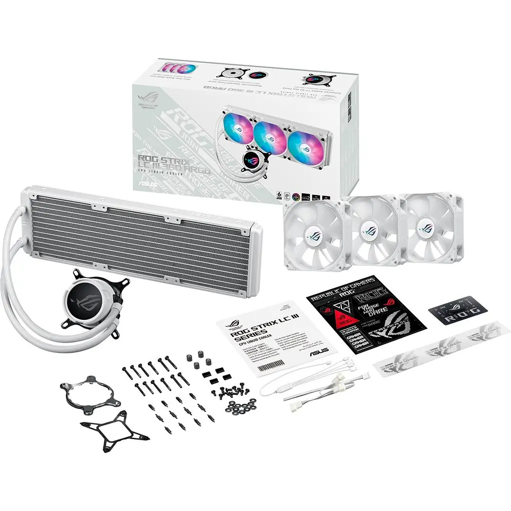Система водяного охолодження Asus ROG Strix LC III 360 ARGB White (90RC00T2-M0UAY0) - фото 10