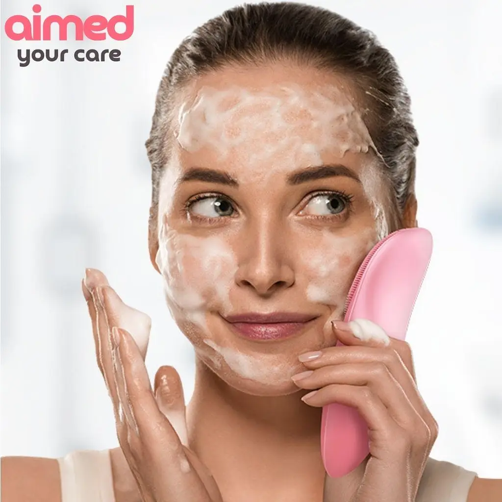 Щітка для чищення обличчя AIMED Face Massage Master колір рожевий - фото 3