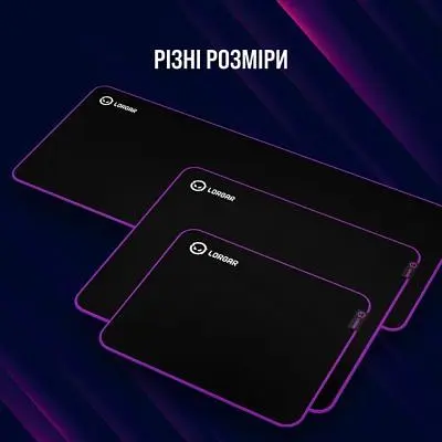 Килимок для мишки Lorgar Main 313 Black/Purple (LRG-GMP313) - фото 10