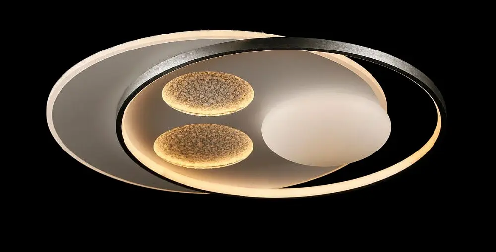 Люстра стельова LED Splendid Ray L2909/580/2+3, 150W, білий/сірий, з пультом, сучасний стиль - фото 4