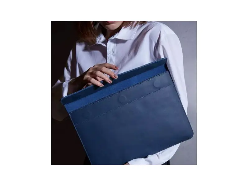 Чохол для ноутбука InCarne Klouz MacBook Air 15 2023-2025 (класична шкіра) синій (klouz-blue-air-15) - фото 4